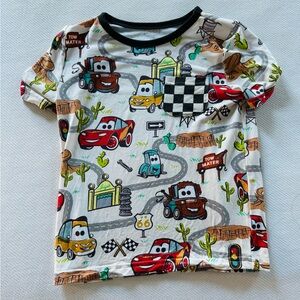 Little Sleepies Cars Themed Kids Shirt - Multicolor